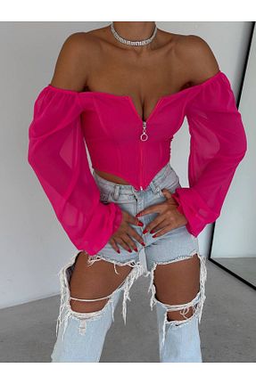 بلوز صورتی زنانه ساده ubmbutik - کد 865992836