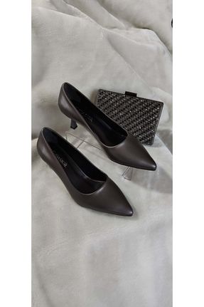 کفش مجلسی طوسی زنانه چرم مصنوعی ÇİĞDEM KUNDURA - کد 735365806