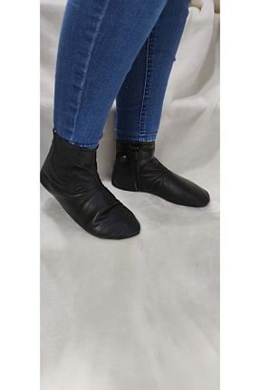 بوت خانگی مشکی زنانه ÇİĞDEM KUNDURA - کد 356750279