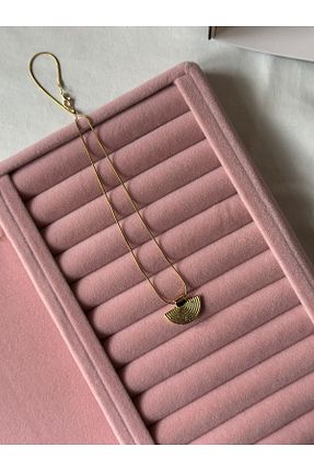 گردنبند استیل ( فولاد ) طلائی زنانه استیل (فولاد) MİOSAPRİVE - کد 865996505