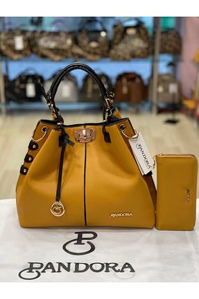 کیف دستی زرد زنانه سایز متوسط Pandora Bags - کد 248416074