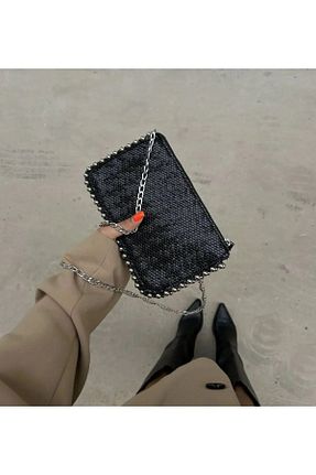 کیف دستی مشکی زنانه ابعاد کوچک FİASHOP - کد 840401531
