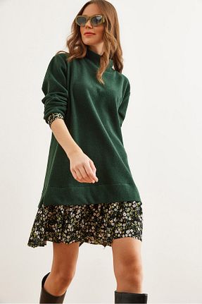 لباس سبز زنانه بافتنی Olalook - کد 865442171