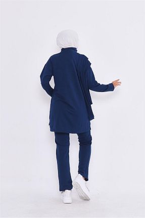 ست بالاتنه و پائین تنه سرمه ای زنانه بافت Bwest - کد 765515387