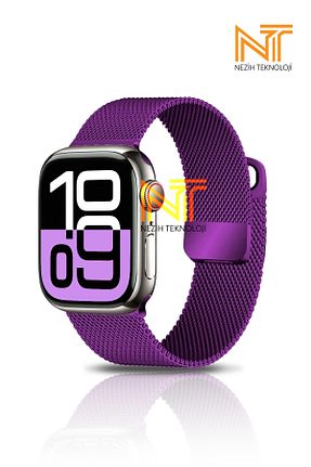 بند ساعت هوشمند بنفش Nezih Case - کد 863649180