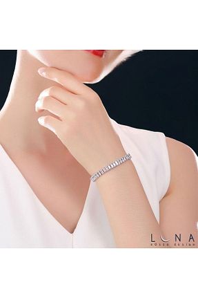 دستبند استیل (فولاد) زنانه نقره JEWELRY - کد 864814544
