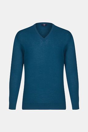 پلیور آبی مردانه ساده W Collection - کد 765987159