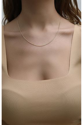 گردنبند طلا طلائی زنانه 14 عیار Kuyumcum - کد 864942759