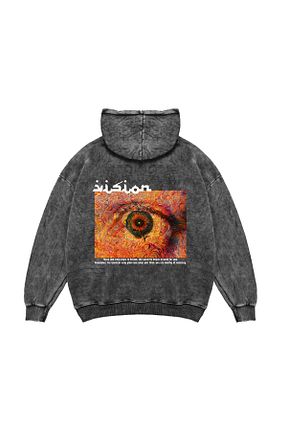 سوئیشرت طوسی زنانه چاپی Sekizbiraltı - کد 883416586
