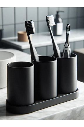 جای مسواک مشکی پلاستیک 3DAKSESUAR - کد 864927916