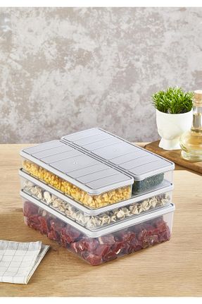 ظرف نگهداری طوسی پلاستیک SELKA HOME - کد 864933335