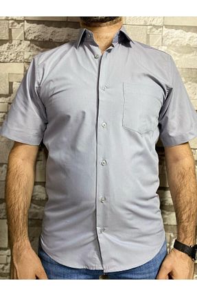 پیراهن طوسی مردانه رگولار BENESSE - کد 846617551