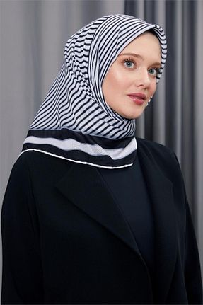 روسری مشکی پنبه پلی استر Levidor - کد 838551632