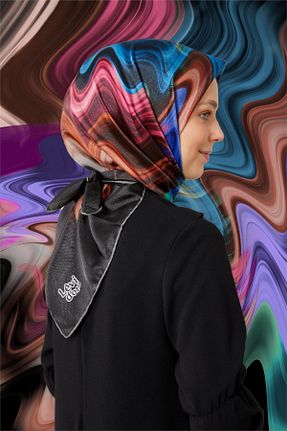 روسری مشکی پلی استر Levidor - کد 838481135