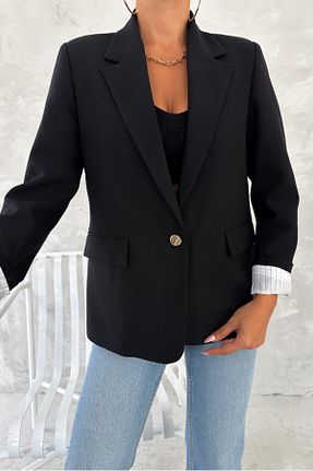 کت بلیزر مشکی زنانه Relaxed FEMELLE - کد 864953734
