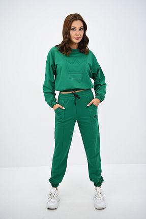 ست گرمکن سبز زنانه پاچه کش دار Koza Butik - کد 864970705