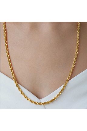 گردنبند طلا رنگی زنانه 14 عیار Altınbeyi - کد 813834013