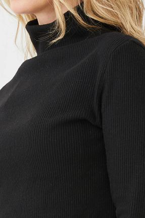 پلیور مشکی زنانه ساده ZENNE TOPTAN - کد 864962591