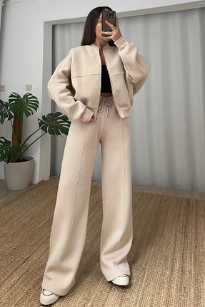 ست گرمکن بژ زنانه پنبه ای Neşeli Butik - کد 864962772