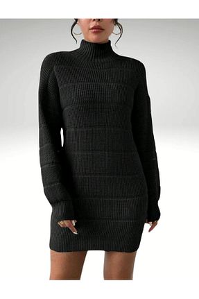 لباس مشکی زنانه تریکو DRESSY CL - کد 864971136