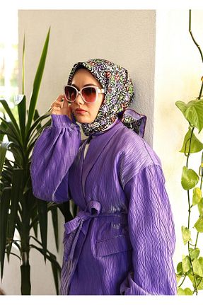 روسری قهوه ای İpek Tivil SİLKHOMEE - کد 854853517