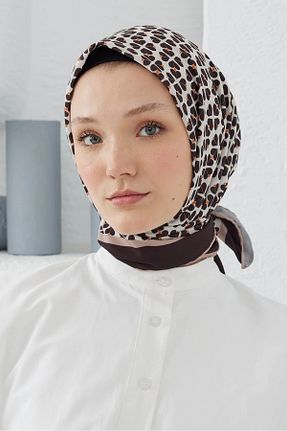 روسری قهوه ای پنبه ای Emproyal - کد 833777492