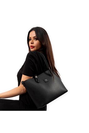 کیف دوشی مشکی زنانه چرم مصنوعی Nas Bag - کد 635576116