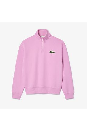 سوئیشرت صورتی زنانه ساده Lacoste - کد 820224109