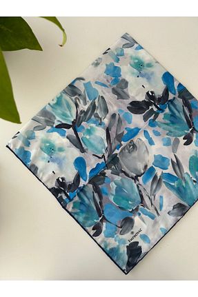 روسری آبی پنبه ای Emproyal - کد 864981432