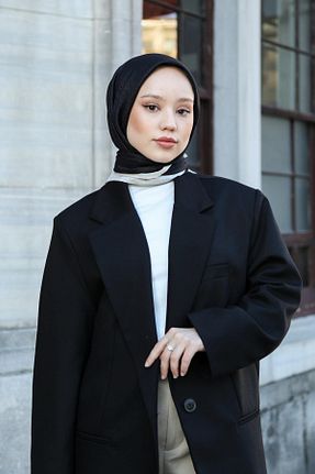 روسری مشکی پلی استر Hint İpek - کد 854398449
