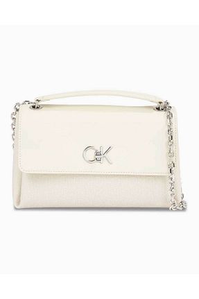 کیف دستی نباتی زنانه سایز متوسط Calvin Klein - کد 807804459