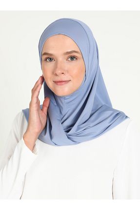 روسری آبی ساده Ecardin - کد 865003613