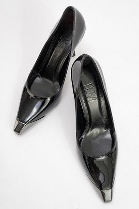 کفش استایلیتو مشکی پاشنه نازک luvishoes - کد 864996284