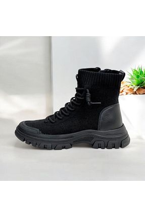 بوت / نیم بوت مشکی زنانه پارچه Guja - کد 864995603