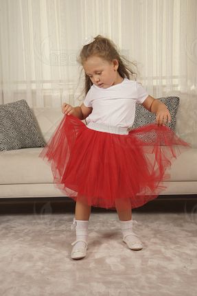 دامن قرمز بچه گانه پنبه پلی استر neocotton - کد 865008863