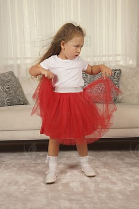 دامن قرمز بچه گانه پنبه پلی استر neocotton - کد 865008863