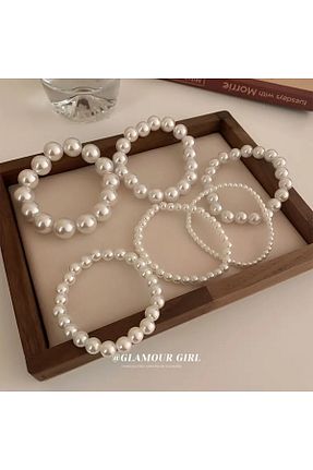دستبند جواهر زرد زنانه مروارید Lucky Designs - کد 865011174
