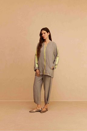 ست بالاتنه و پائین تنه طوسی زنانه بافتنی Venöve - کد 865028582