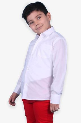 پیراهن سفید بچه گانه رگولار Ebru Bebek - کد 865028347
