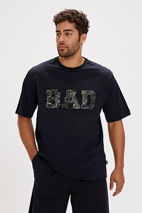 تیشرت اسپرت آبی مردانه اورسایز Bad Bear - کد 830610787