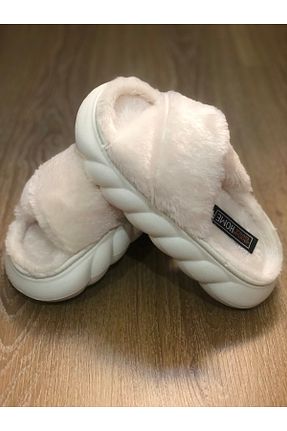 دمپائی بژ زنانه پارچه ای AkınalBella - کد 861131669