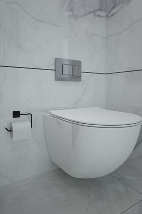 پایه دستمال توالت مشکی فلزی Alper Banyo - کد 284140944