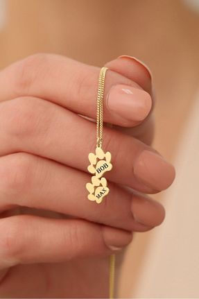 گردنبند نقره طلائی زنانه 925 عیار Nox Jewelry - کد 792212521