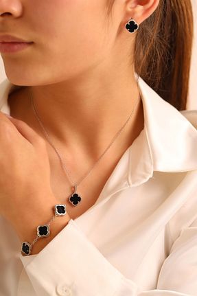 ست نقره زنانه کریستال ADA LİFE GÜMÜŞ - کد 794335369