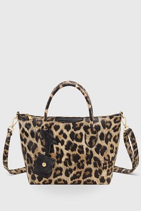 کیف دستی قهوه ای زنانه چرم مصنوعی Housebags - کد 865156059