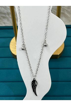 خلخال جواهر رنگی زنانه استیل (فولاد) YASİN TOPÇU - کد 865159738