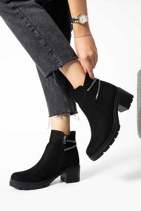 بوت / نیم بوت مشکی زنانه چرم مصنوعی Zoom Women Style - کد 865160058