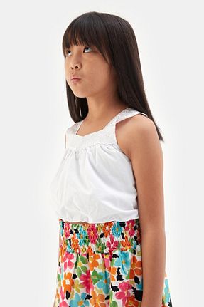 بلوز سفید بچه گانه ساده Tyess - کد 679368619