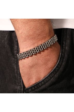 دستبند استیل (فولاد) مردانه استیل ضد زنگ FOURSOLOS - کد 865160160