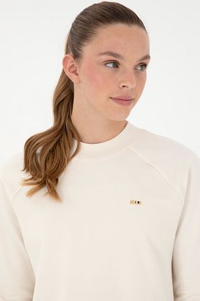 سوئیشرت بژ زنانه ساده U.S. Polo Assn. - کد 865155540